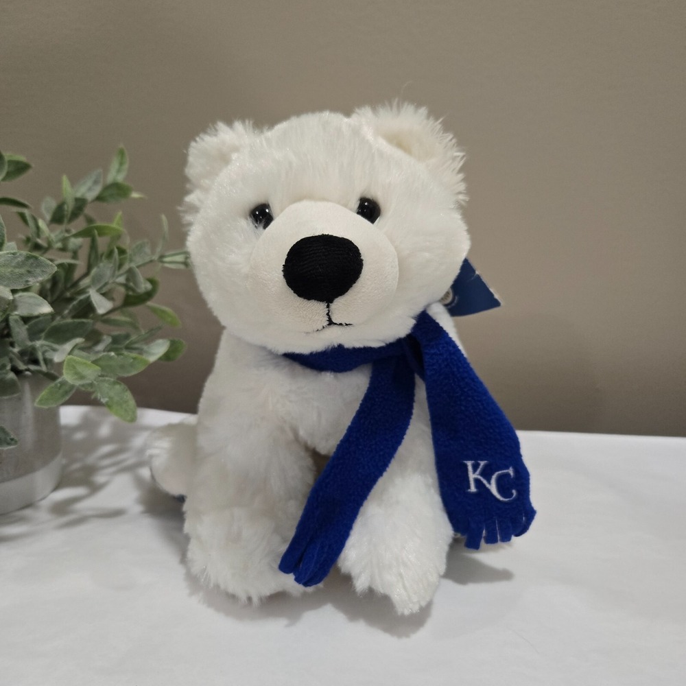 KC Royals Build-a-Bear 2010 Limited‎ Edition Plush Polar Bear MLB Baseball Zoo